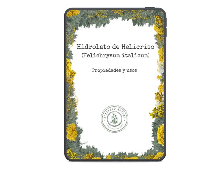 Hidrolato de Heliciriso (Helichrysum italicum) Monografía del hidrolato de helicriso, Helichrysum italicum, ebook Kindle de Apañando Herbas