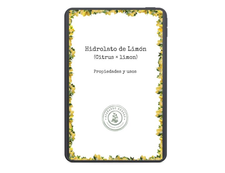 Monografía Hidrolato de Limón Monografía del hidrolato de limón, Citrus × limon, ebook Kindle de Apañando Herbas